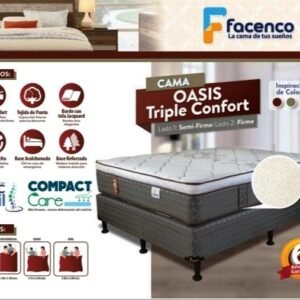 CAMA FACENCO KING OASIS TRIPLE CONFORT - Imagen 1