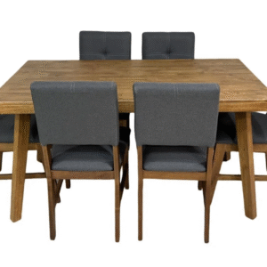 COMEDOR MILLENIALS DE 6 SILLAS LISTONEADO M.P - Imagen 1